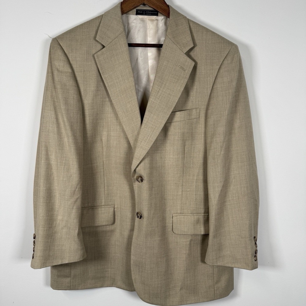 Meeting Street Men's‎ Blazer 42 Short Tan Sport Coat